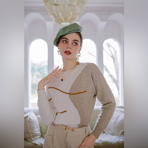 NEW! PETITE STUDIO Lexi Wool Sweater (Ivory) - Picture 4 of 9